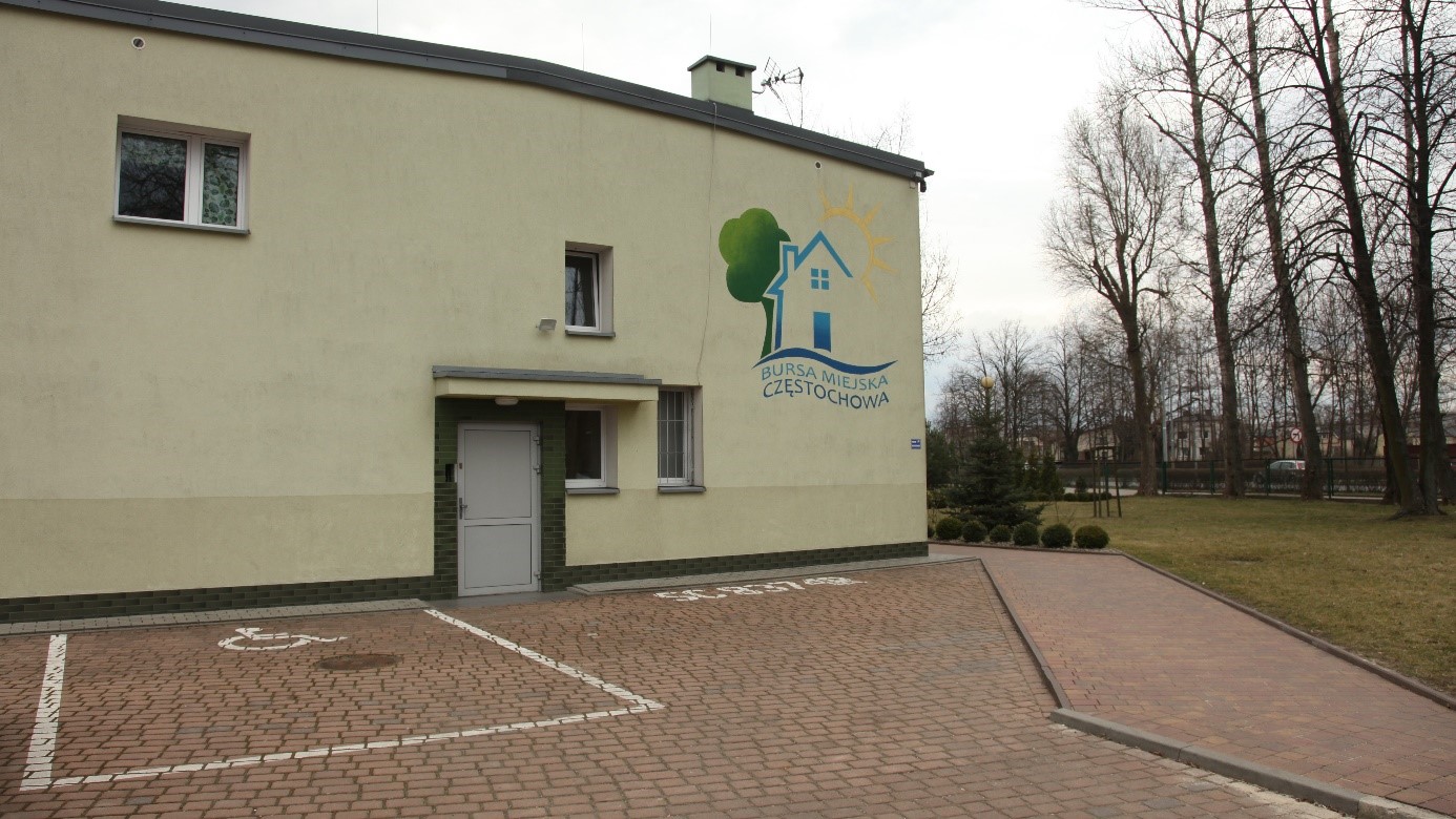 widok parkingu przy ul Legionów